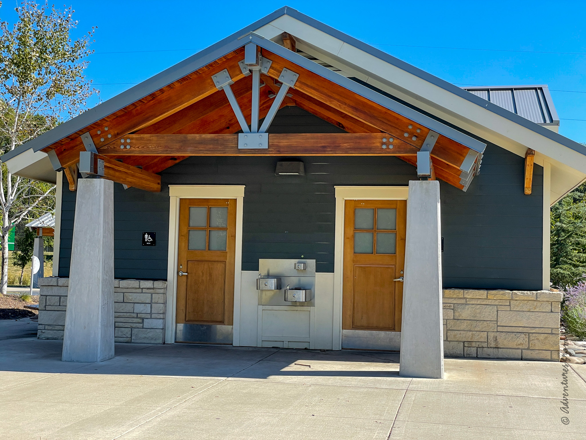 bathrooms at Roe Park