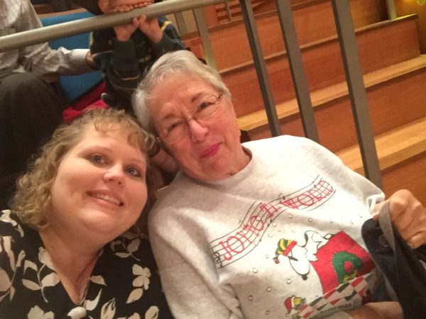 Waiting for the tuba players to begin