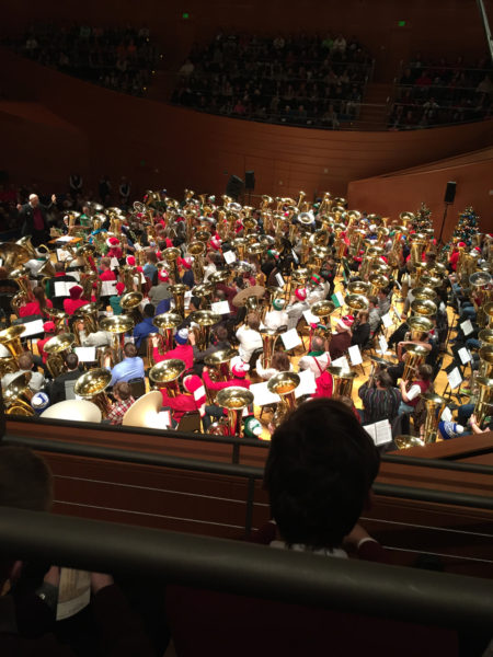 All of the tuba players