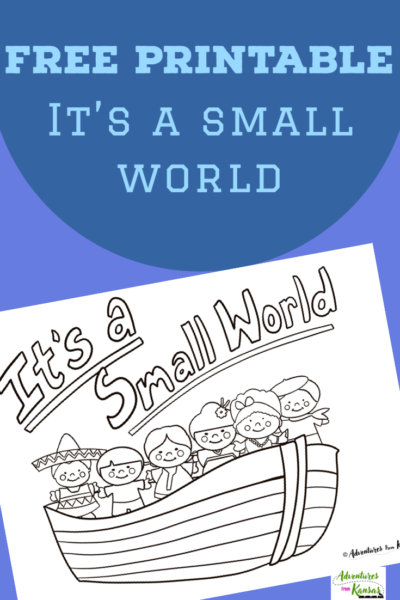 its a small world coloring page 