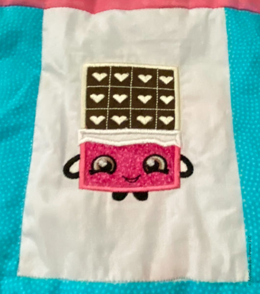 embroidery chocolate bar