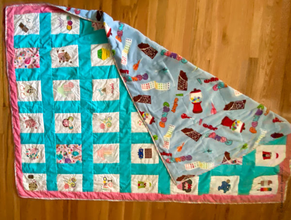 Movie Quilt Backing Candy Fabric