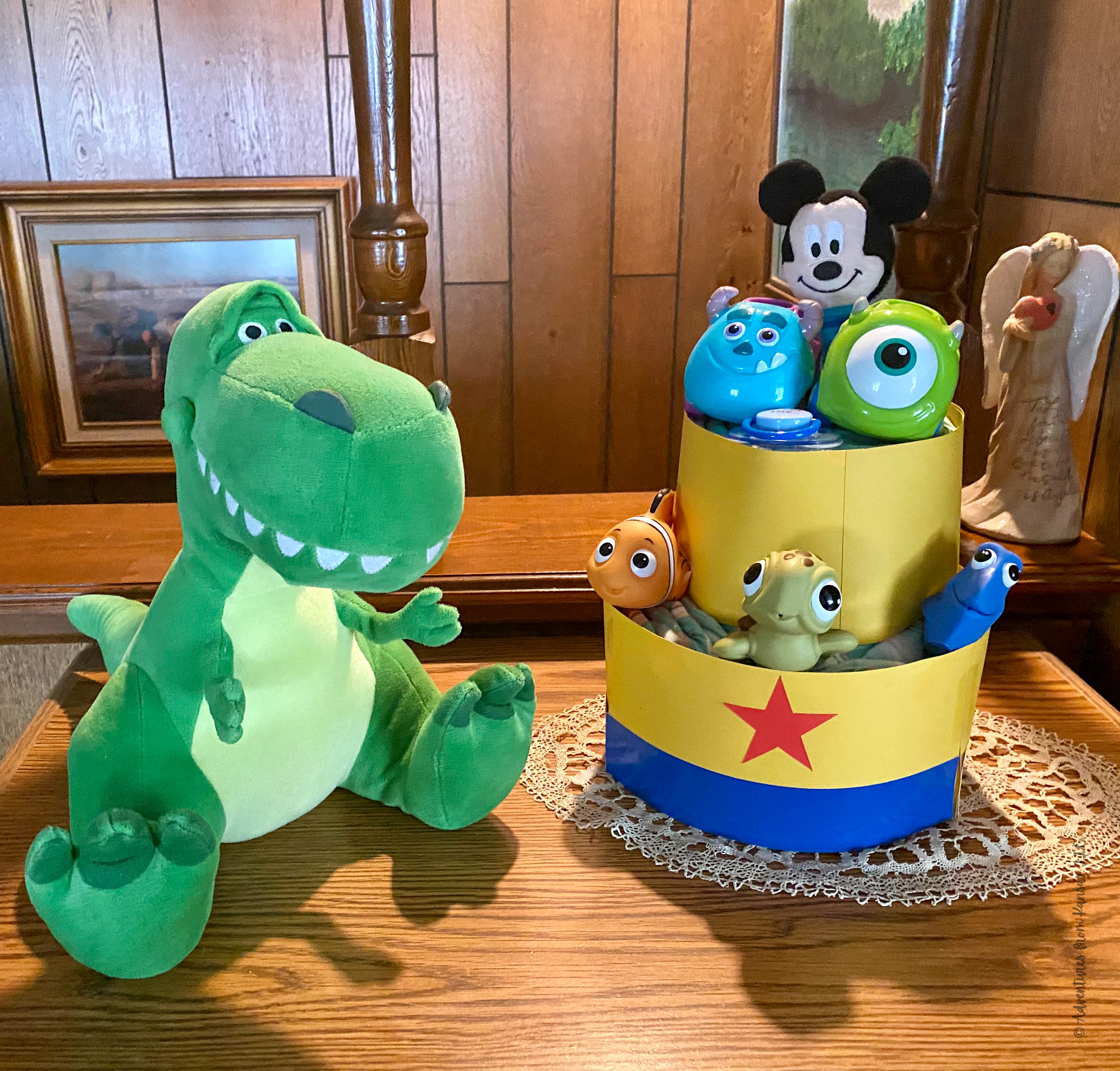 double layer diaper cake Pixar ball