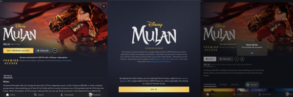 Purchasing Mulan