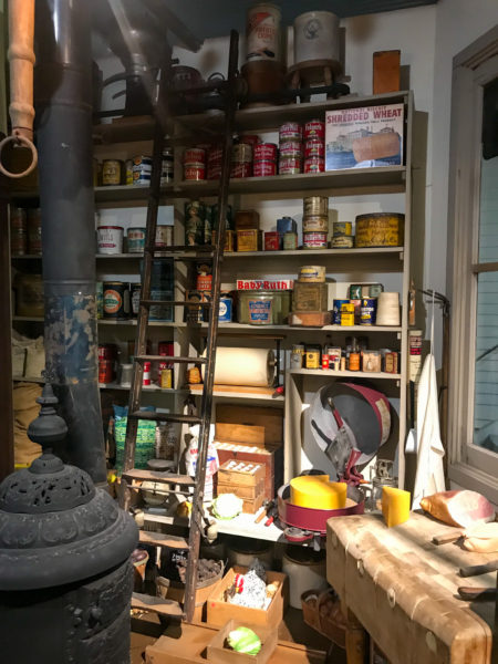 shelf with older items to mimic storage stores