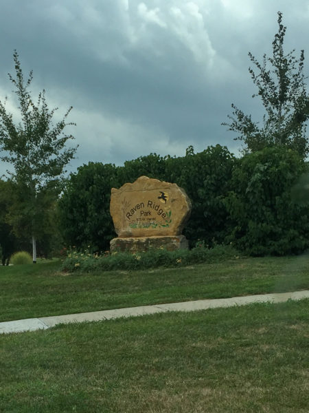 Raven Ridge Park Sign