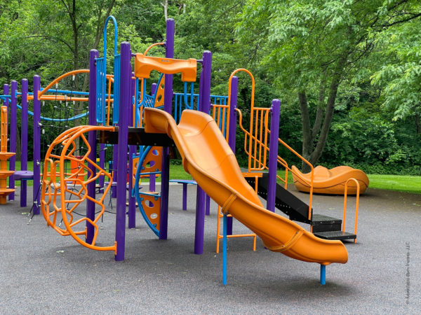 slide on playground at quail creek park