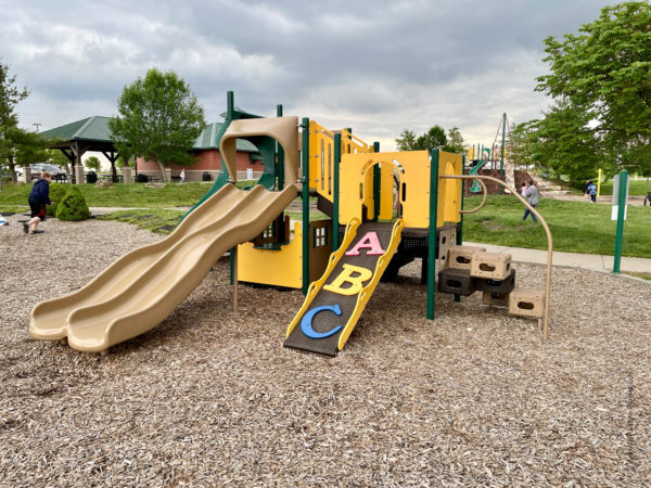 little kid slides at Gardner park
