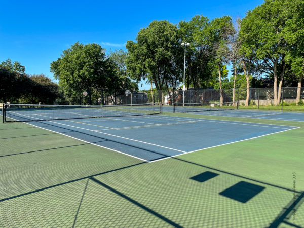 tennis courts at Matt Taylor Park