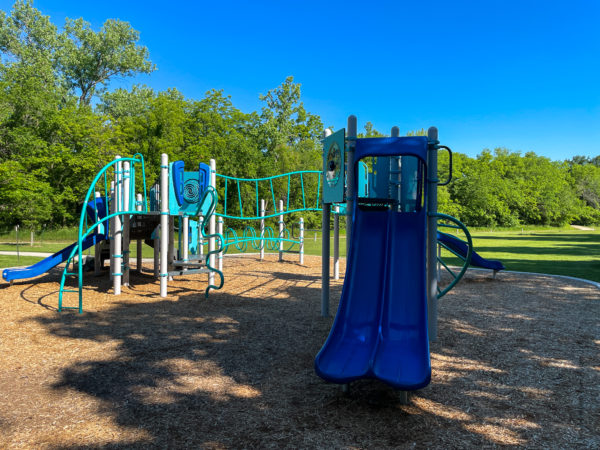 double slide at Heritage Forest