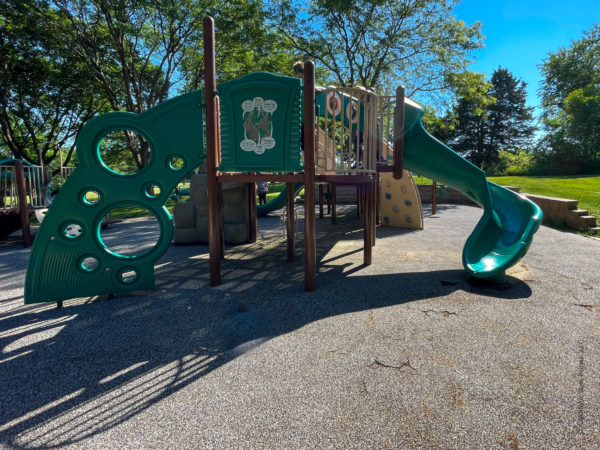 Climber and Slide at Lenexa Ad Astra Park