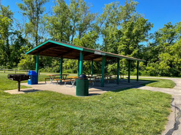shelter at Mill Creek Streamway Park