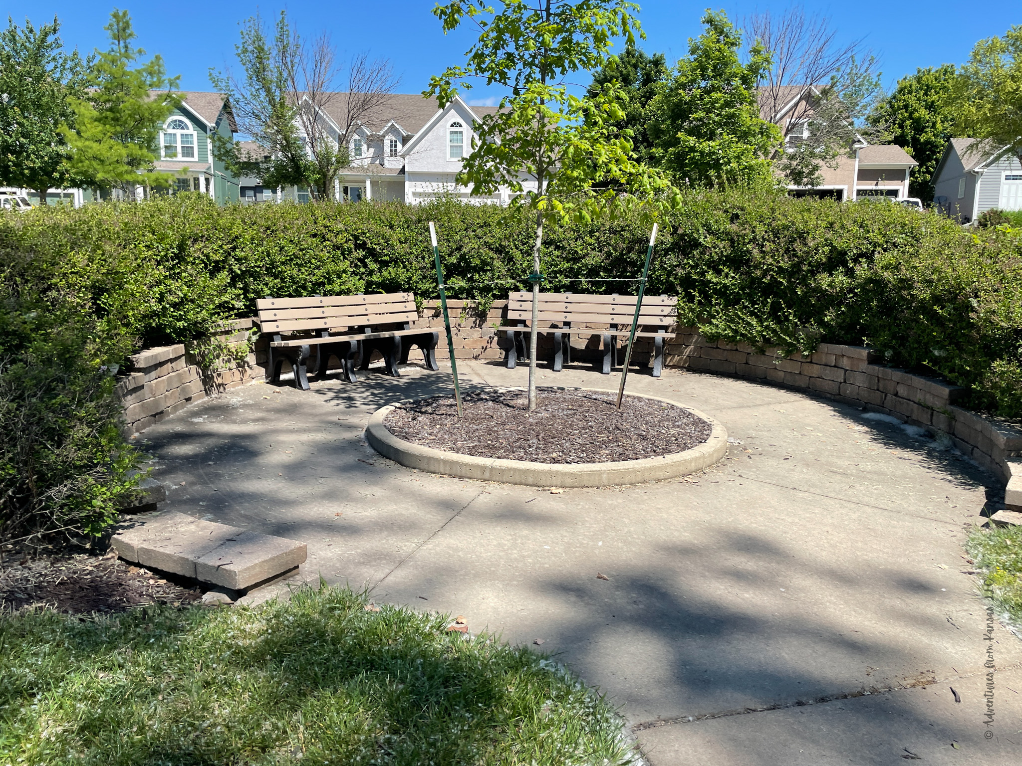 sitting area at Gleason Glen