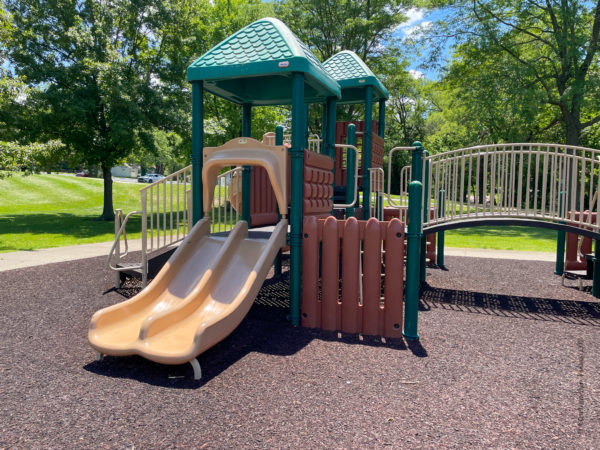 double slide on gum springs fort playground