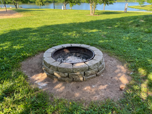 fire pit at Olathe park
