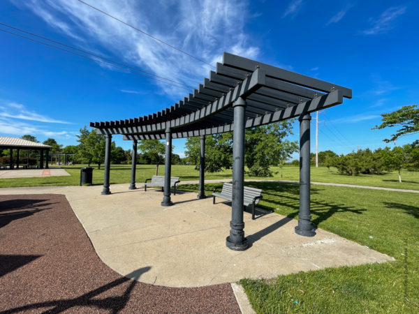 shade benches at hampton