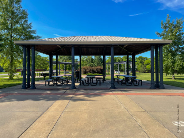 shelter at Olathe park