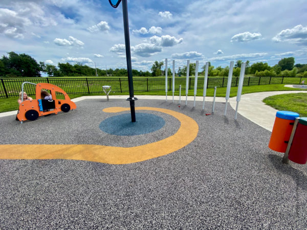 car, musical instruments at park