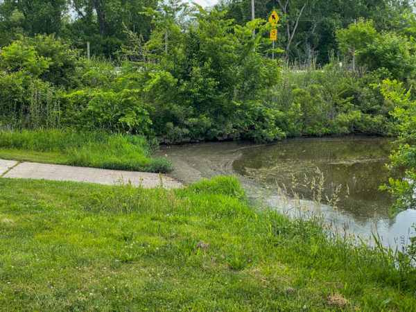 boat ramp at Edgerton Lake