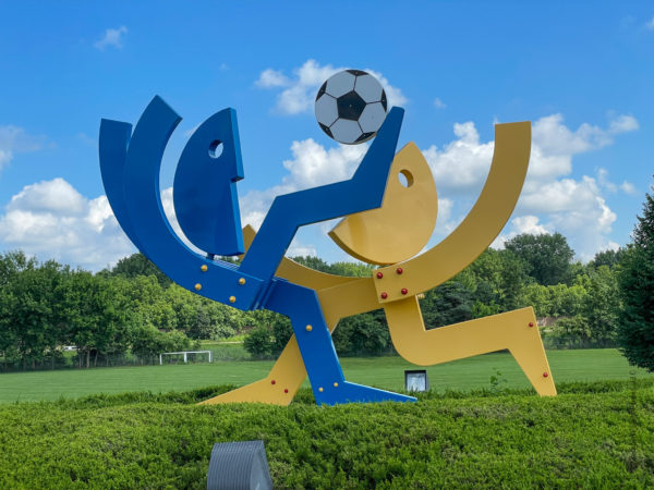 2 soccer player art