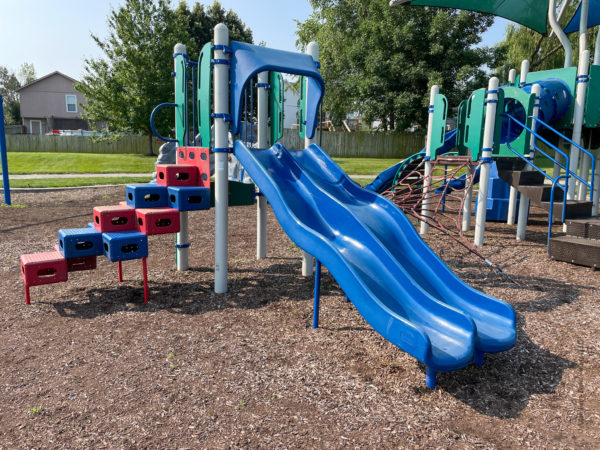 slides at the Gardner park