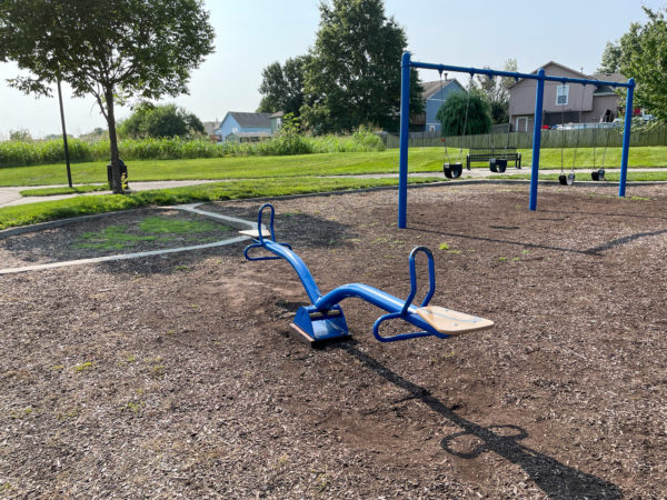 see saw and swing