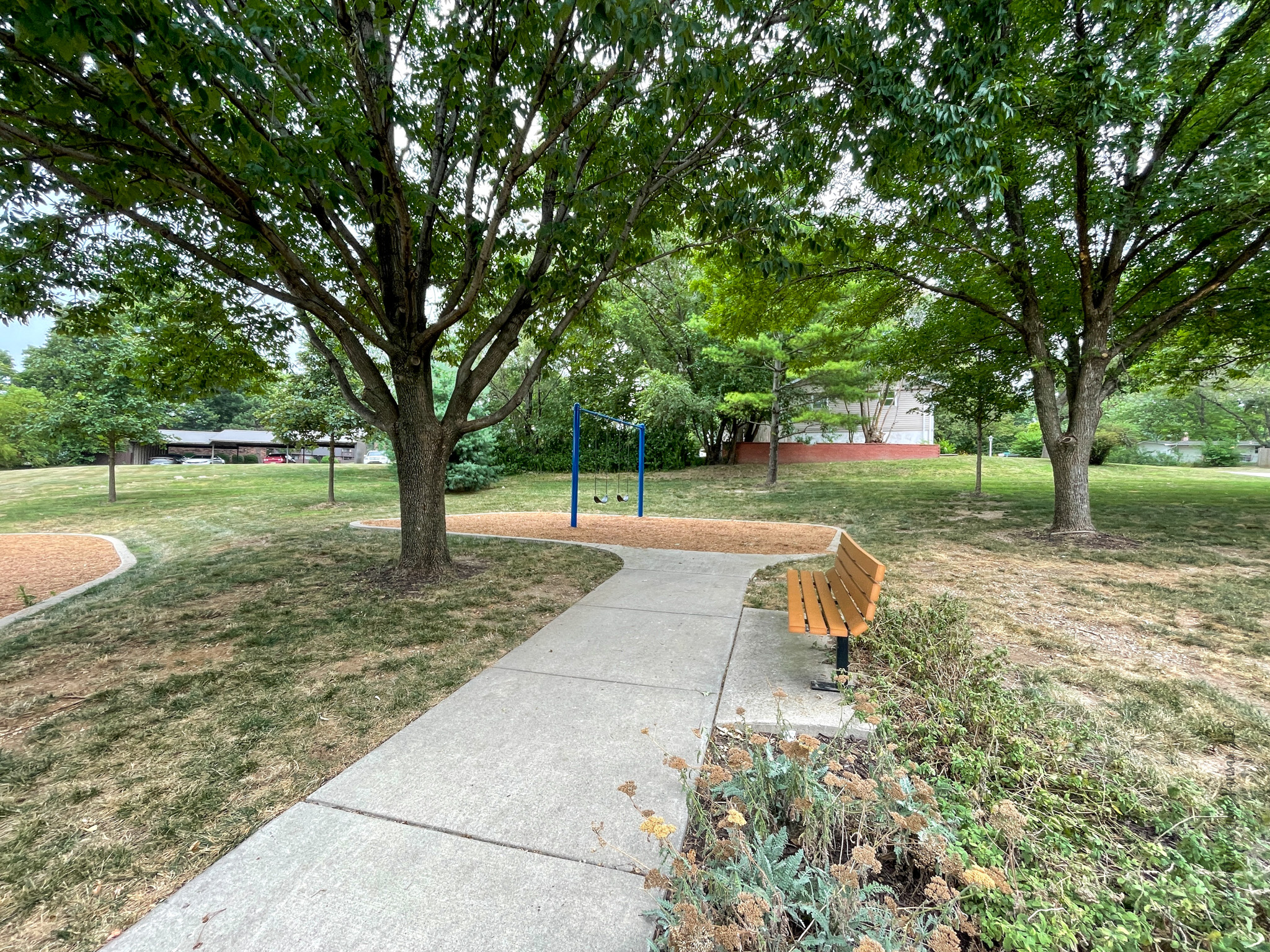 pathway leading into the park
