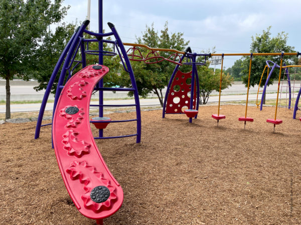 crazy side hill at lenexa playground