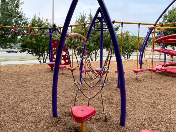 rope bridge on trafalgar playground