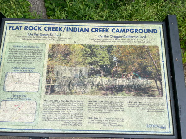 sign explaining historical information