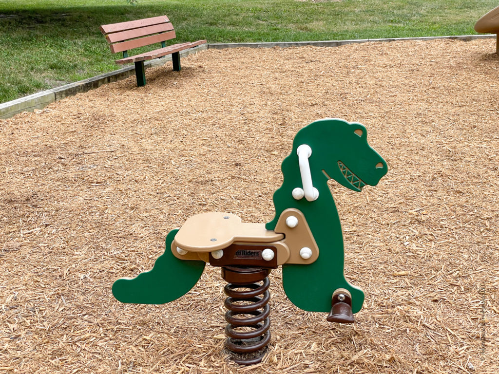 bouncing Dino at Rosehill park
