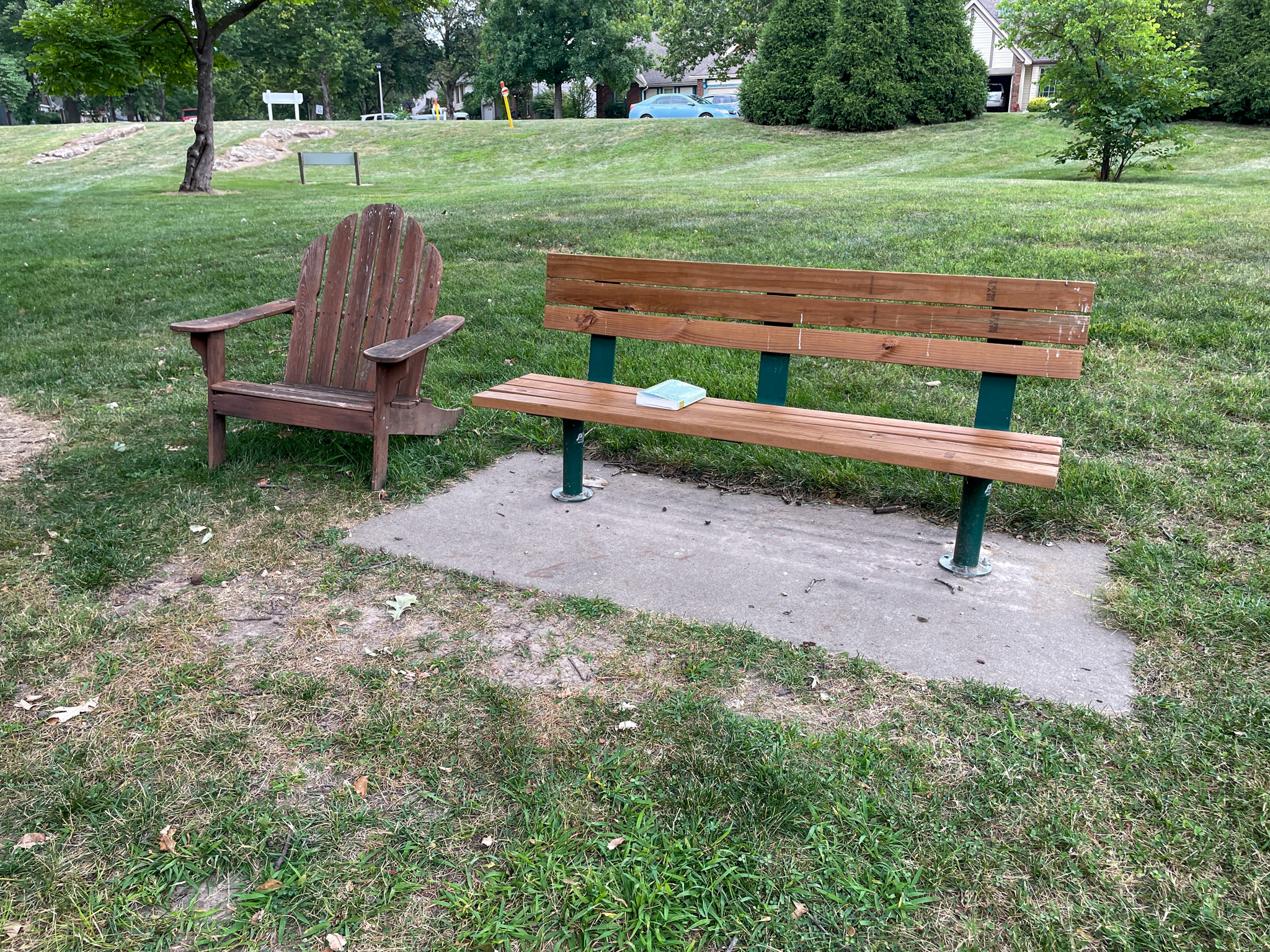 Oak Park Park bench