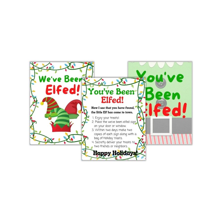 Layout of the game rules, and images you are getting to play the free elfed christmas game