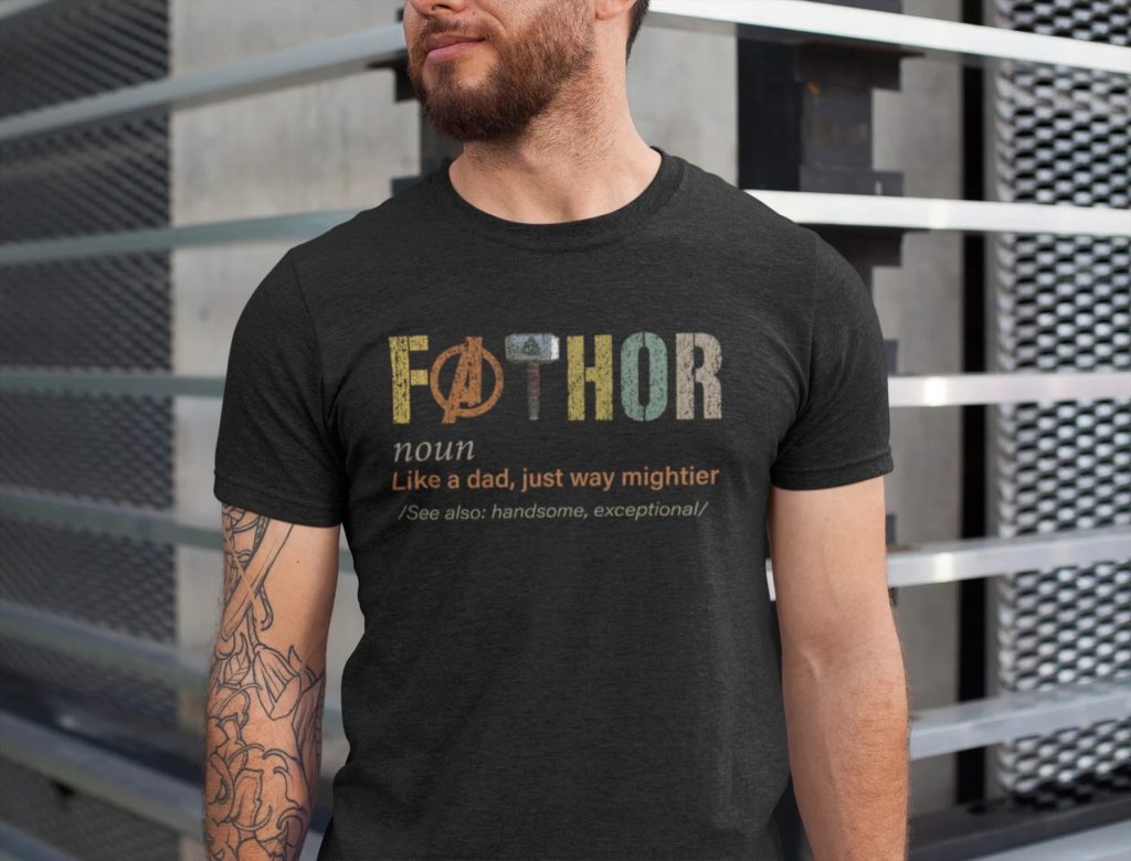 FATHOR personalized unique superhero t-shirt 